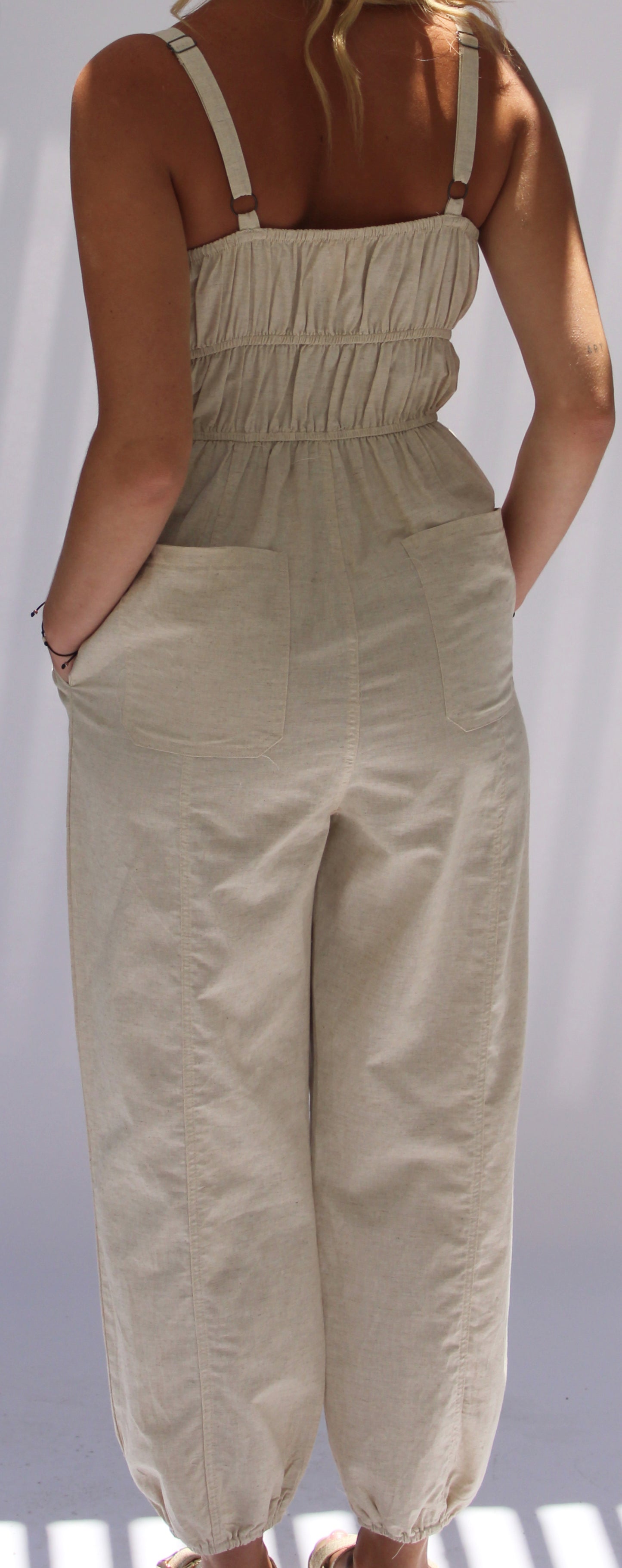 May Shirred Jumpsuit