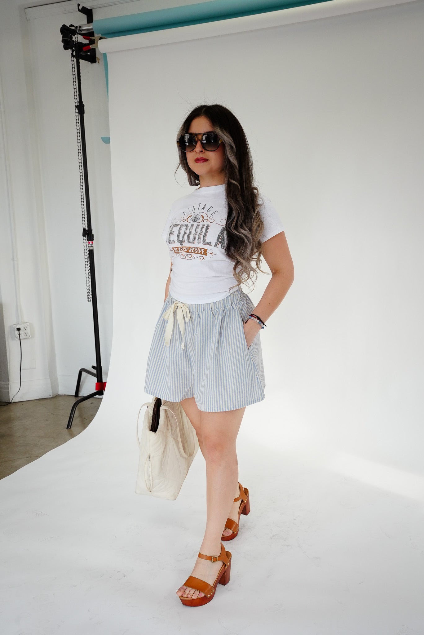 The Marina Stripe Short