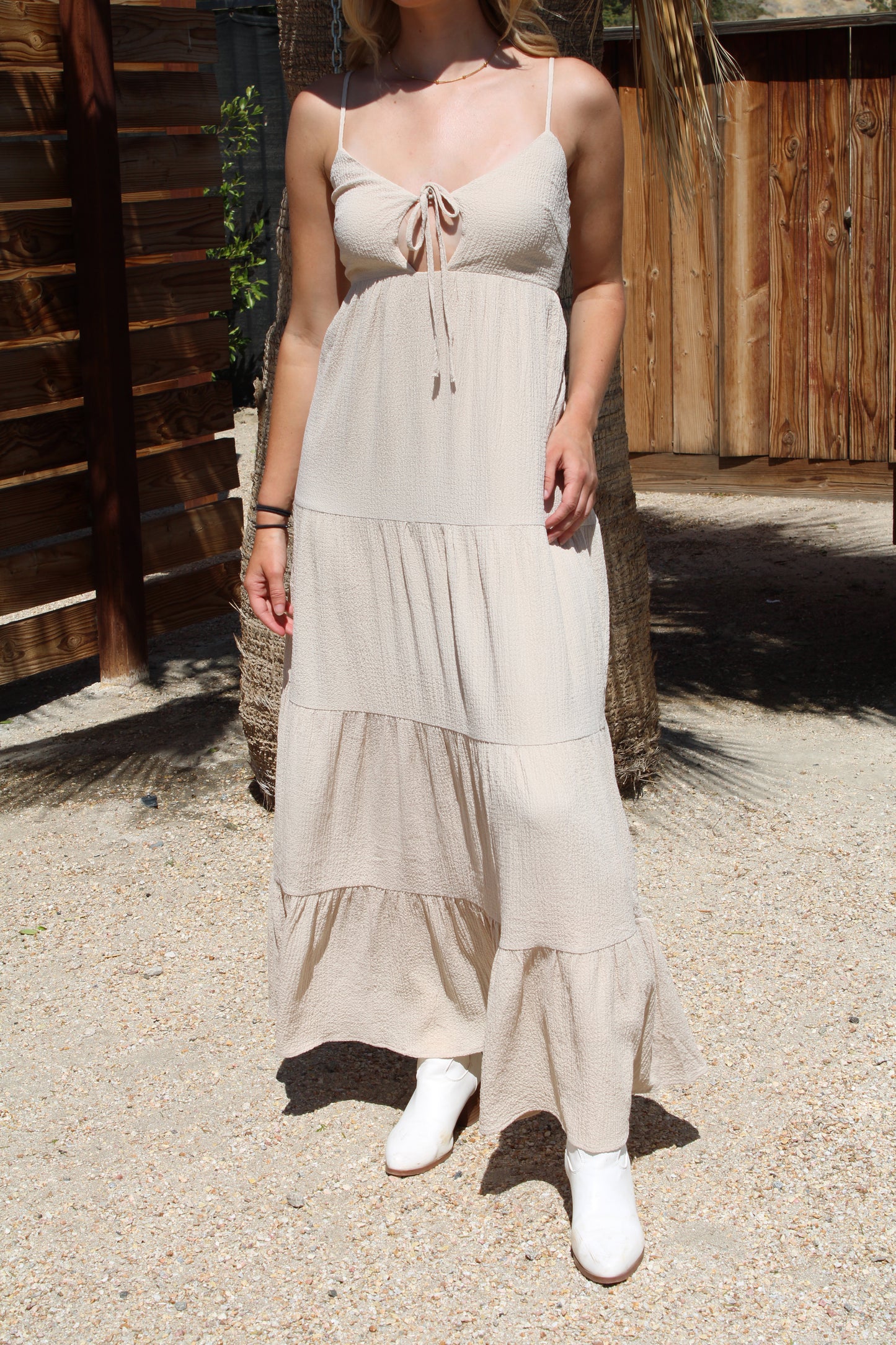 Isla Open Back Maxi Dress