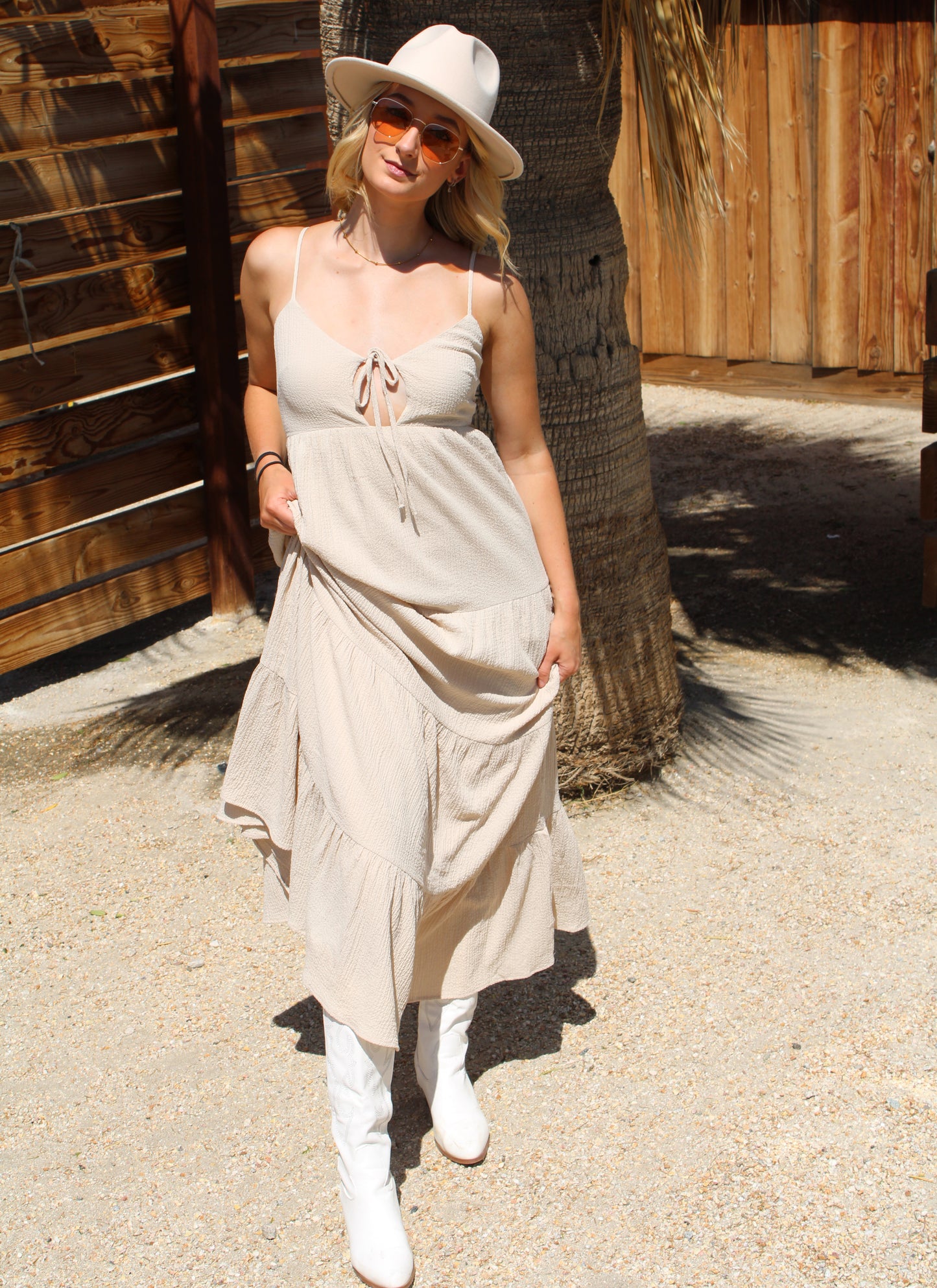 Isla Open Back Maxi Dress