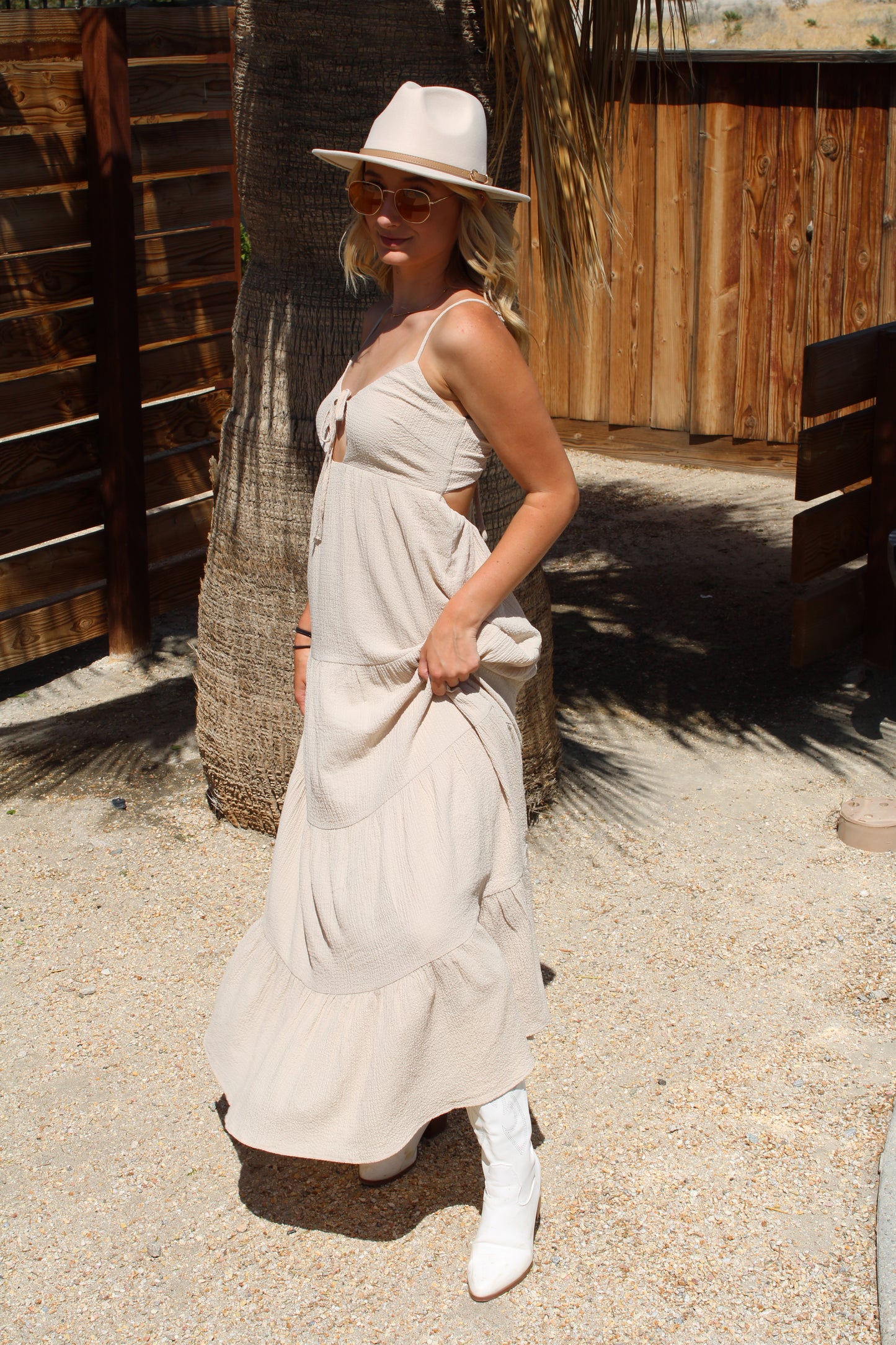 Isla Open Back Maxi Dress
