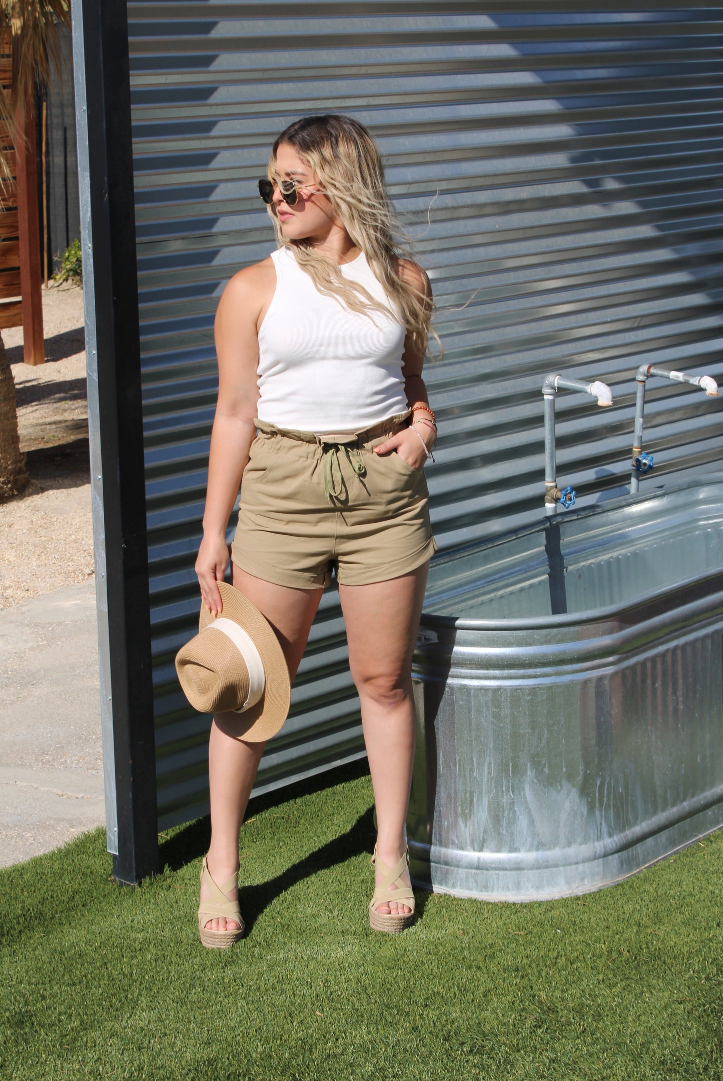 Olivia High Waisted Shorts