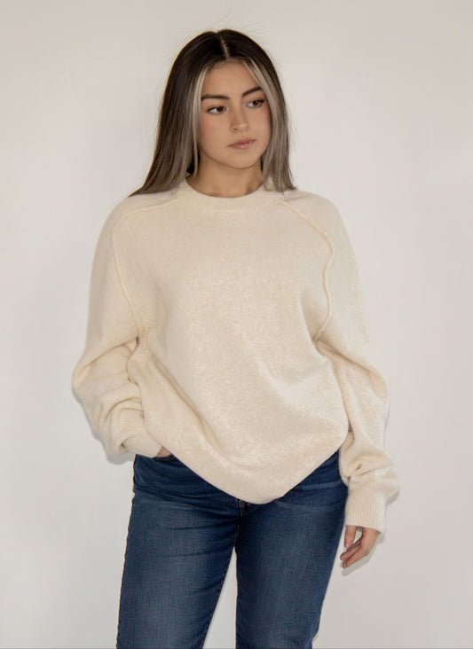 Soft Sand Knit Crew