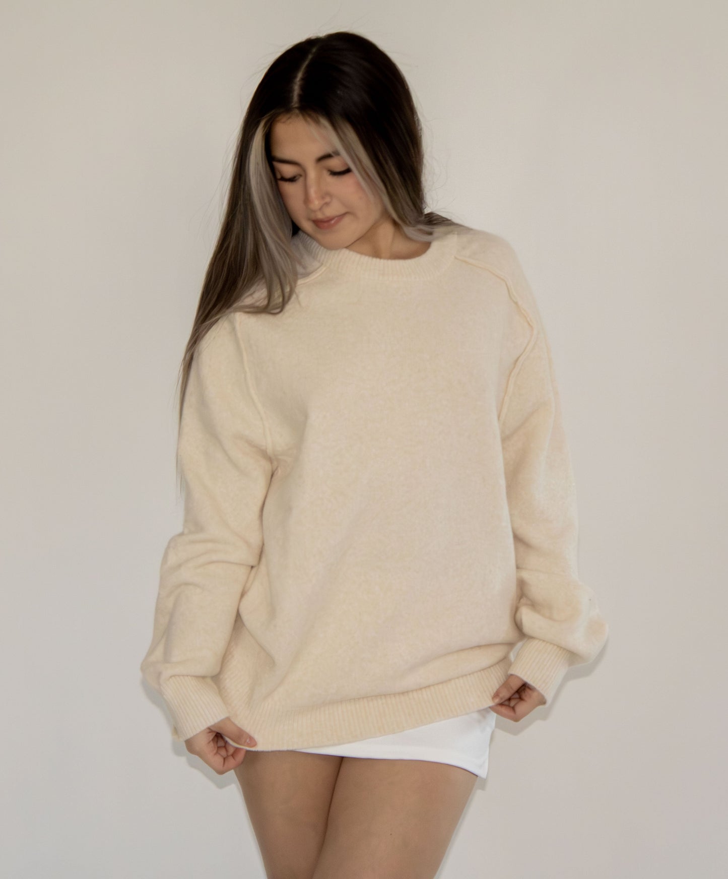 Soft Sand Knit Crew