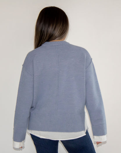 Rowan Shirt Combo Sweater