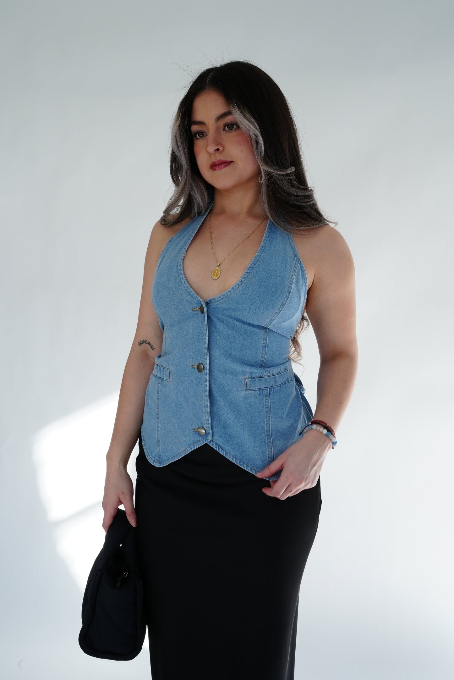 Paloma Denim Halter Top