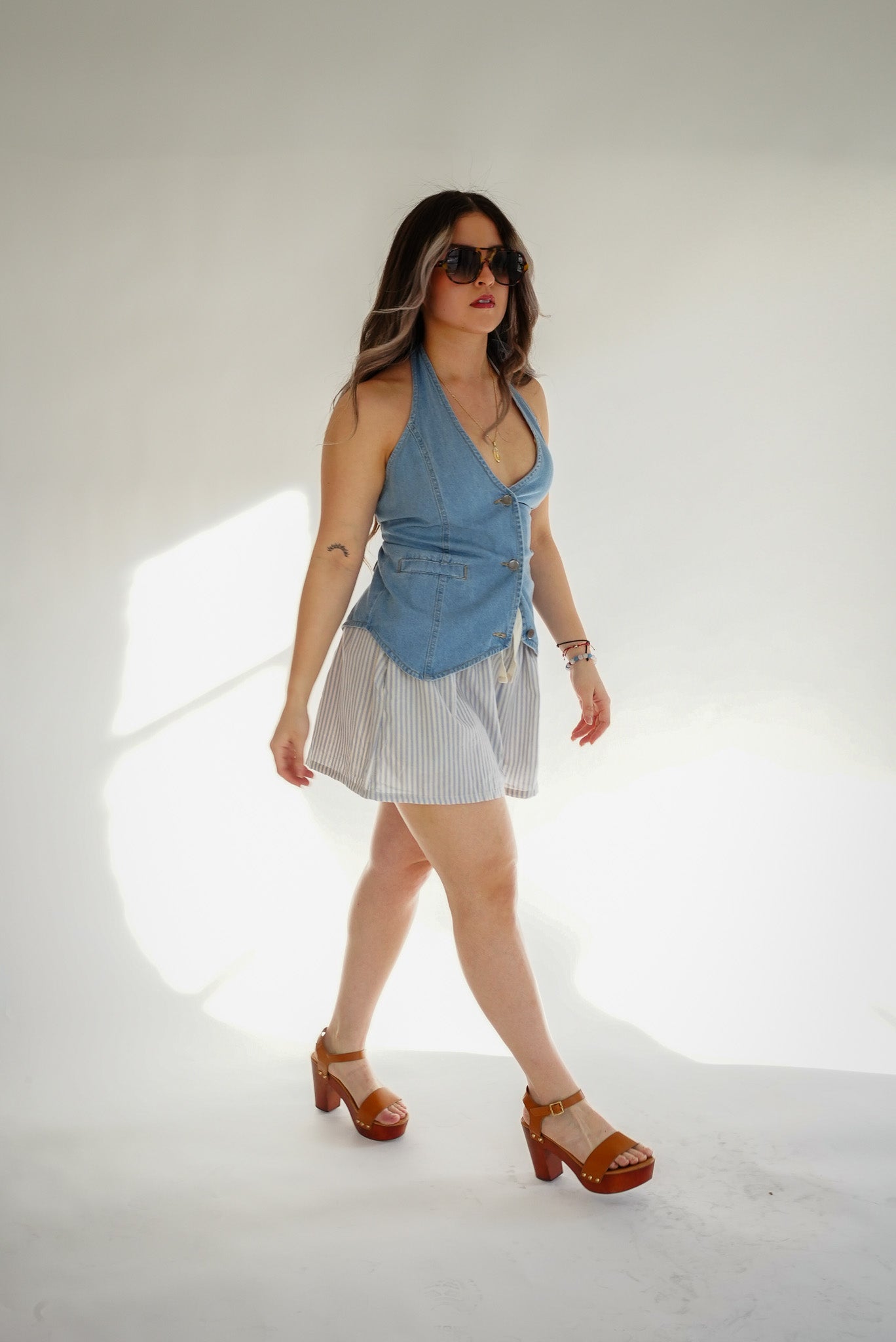 Paloma Denim Halter Top