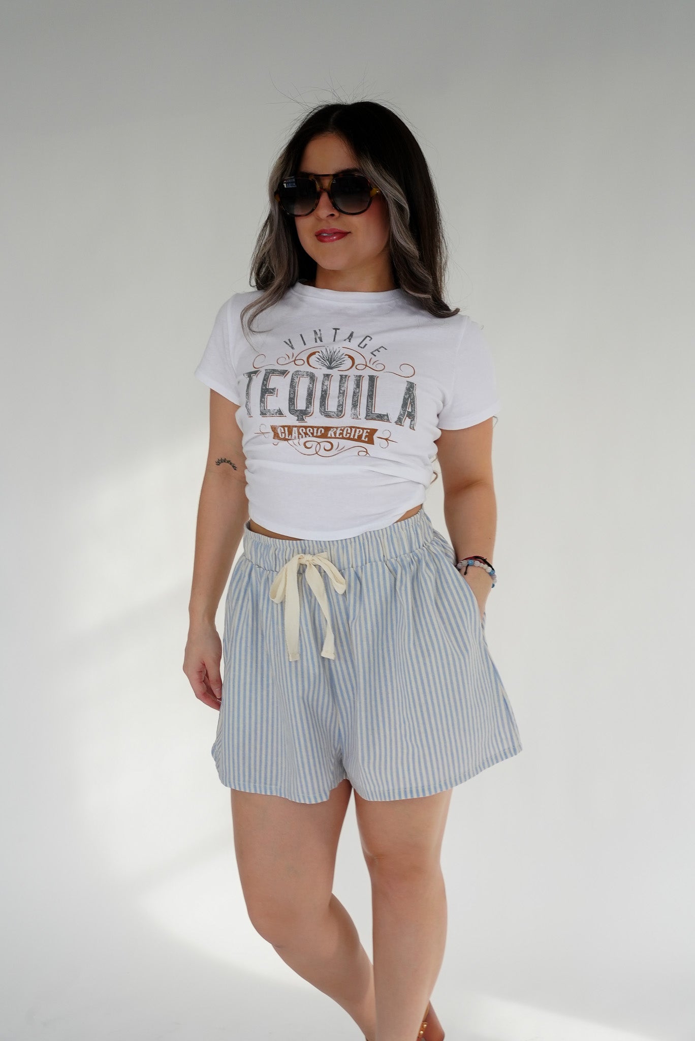 The Marina Stripe Short