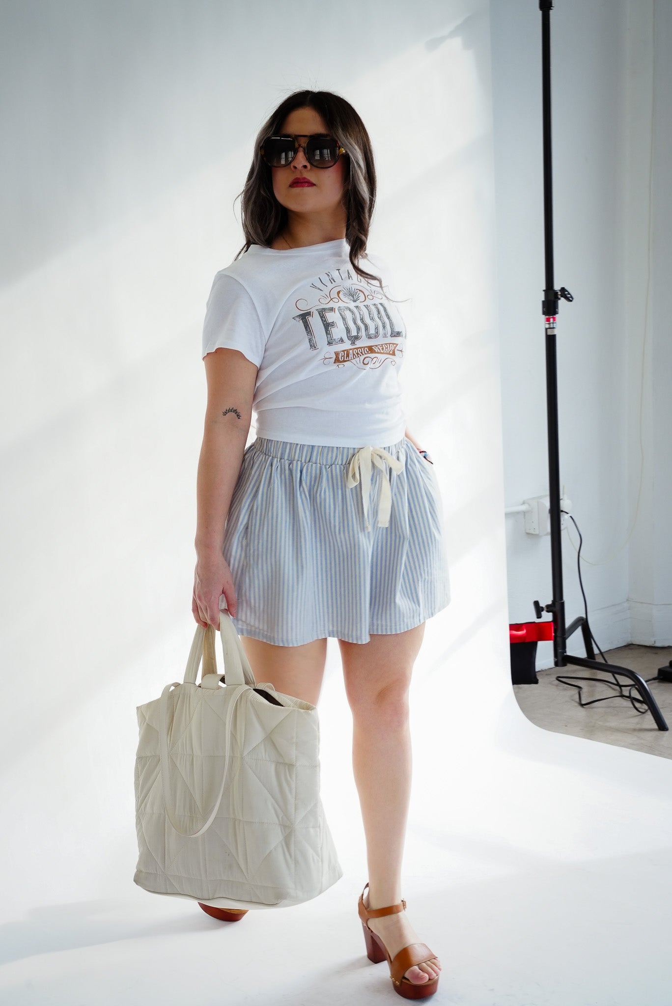 The Marina Stripe Short