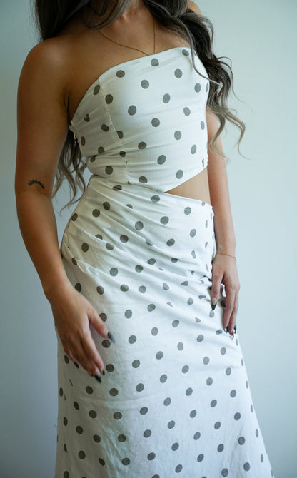 The Genevieve Polka Dot Maxi