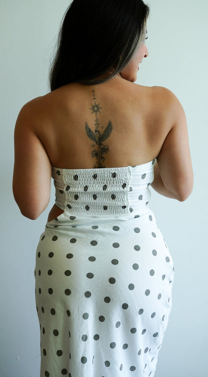 The Genevieve Polka Dot Maxi