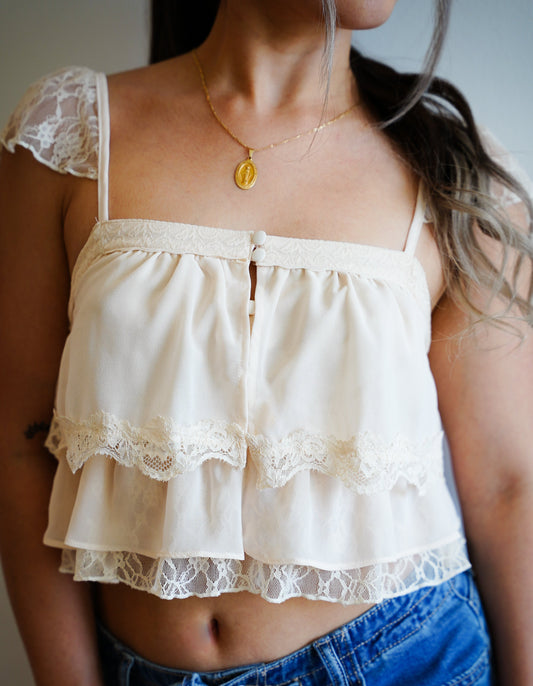 The Juliette Lace Crop