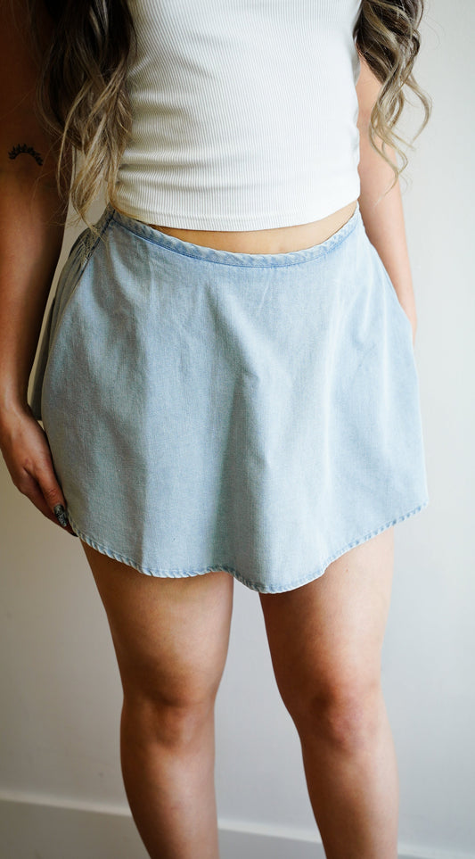 The Estelle Denim Skort