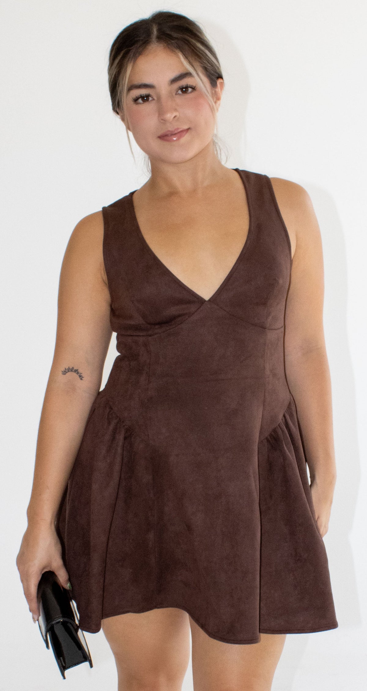 Sabine Suede Mini Dress