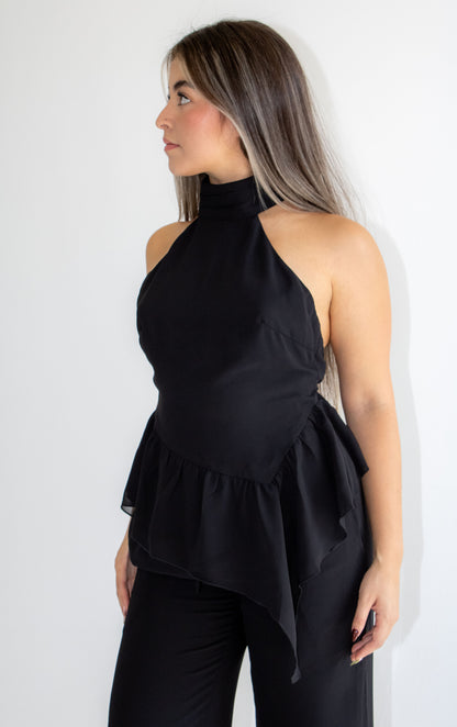 Sloan Asymmetric Halter Top