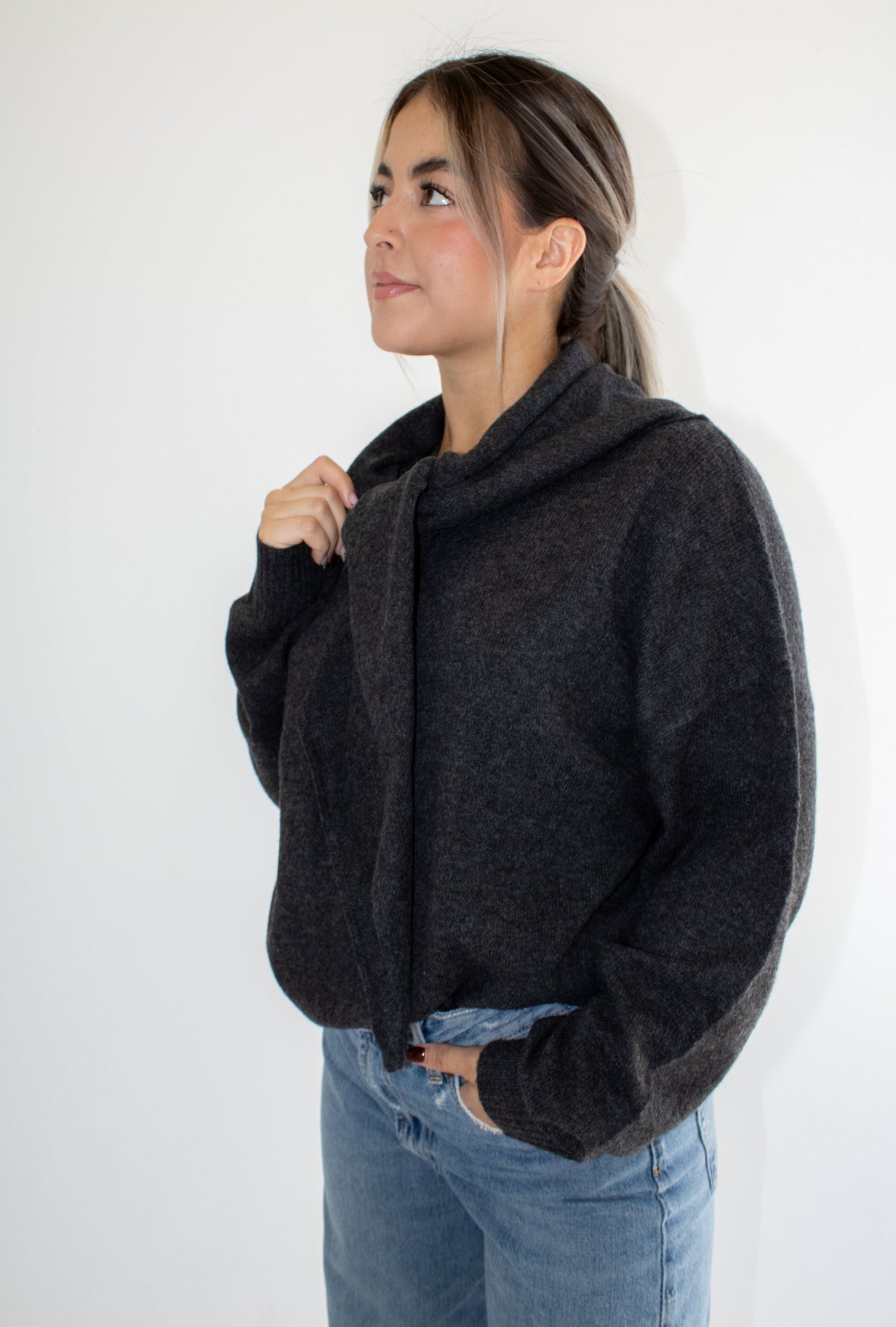 Camille Scarf Knit Sweater