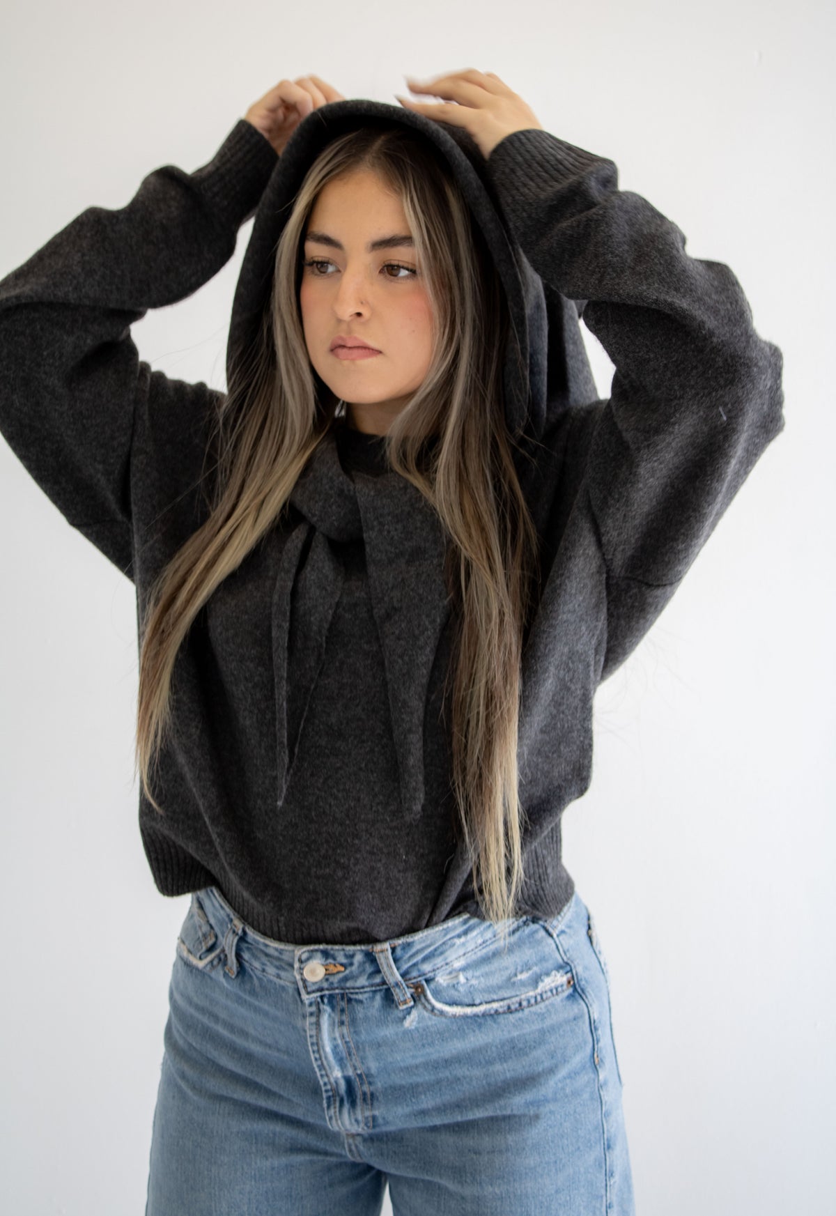 Camille Scarf Knit Sweater