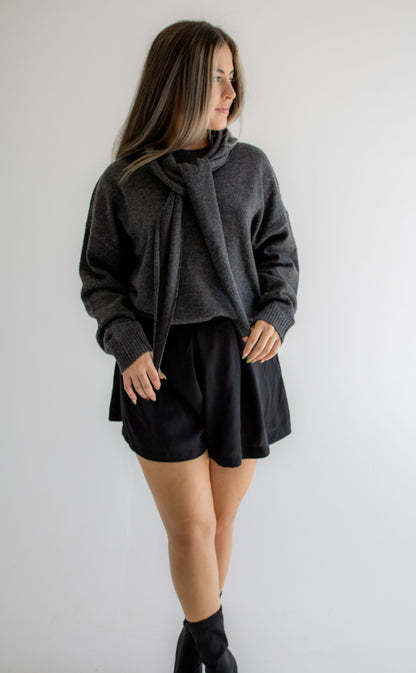 Camille Scarf Knit Sweater