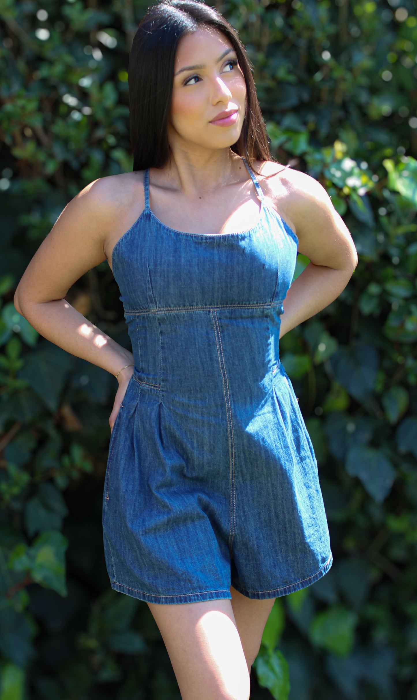 Kate Denim Romper