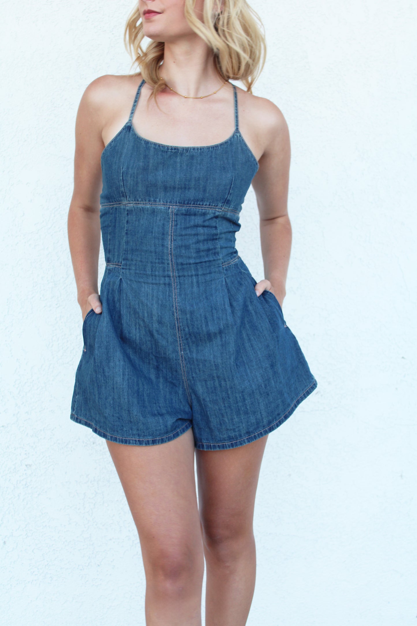 Kate Denim Romper