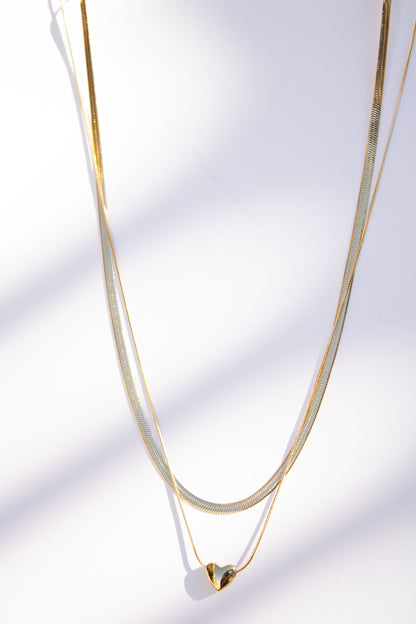 Heart of Gold Layered Necklace