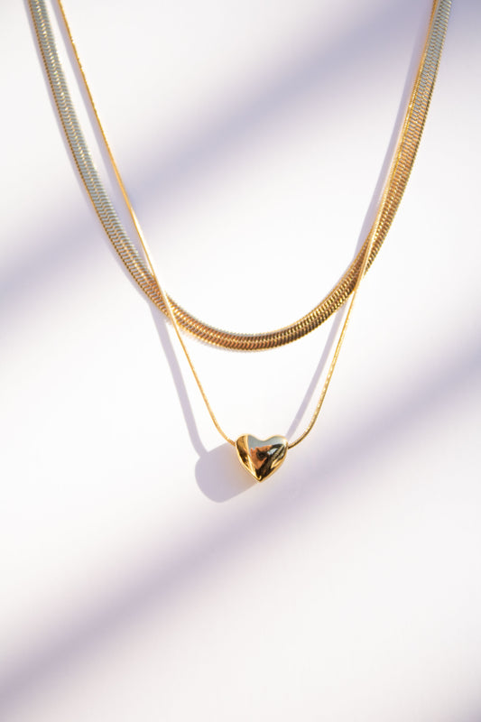 Heart of Gold Layered Necklace