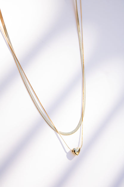 Heart of Gold Layered Necklace