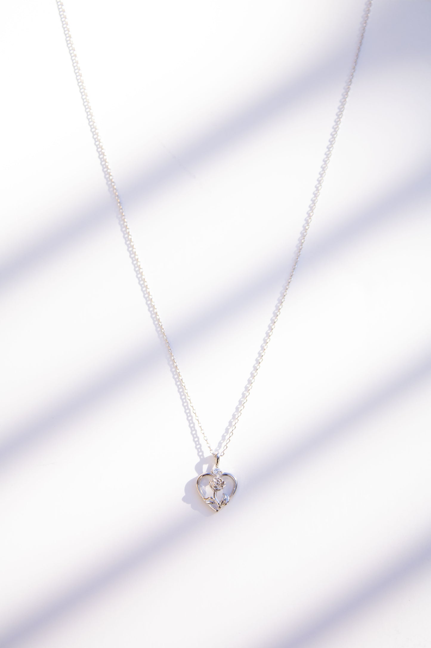 Forever Rose Heart Necklace