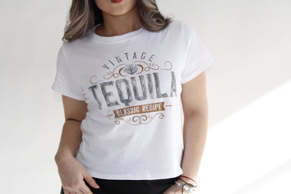 Vintage Tequila Social Crop Tee