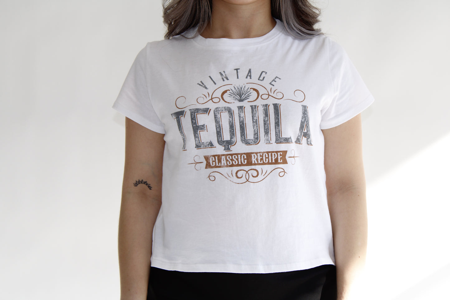 Vintage Tequila Social Crop Tee