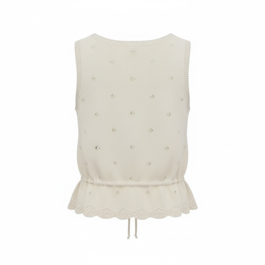 Delilah Pointelle Knit Top