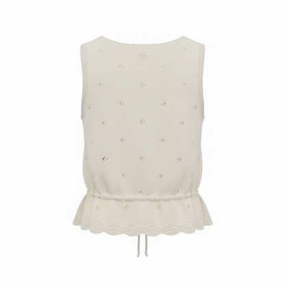 Delilah Pointelle Knit Top