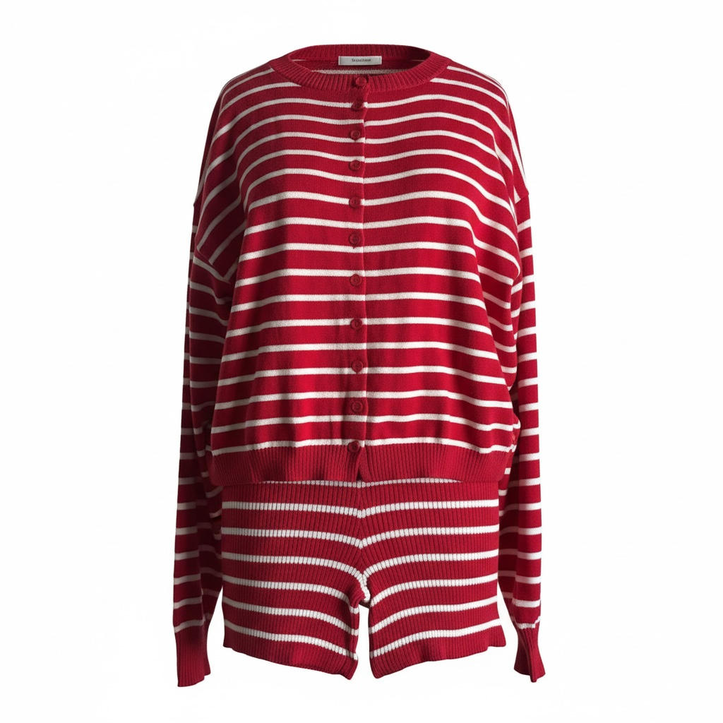 Cherry Crush Stripe Knit Set