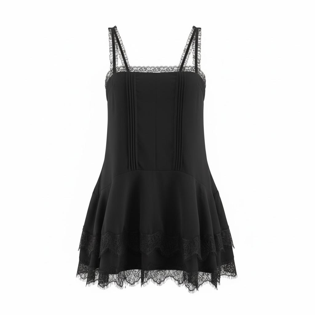 Noire Lace Slip Dress