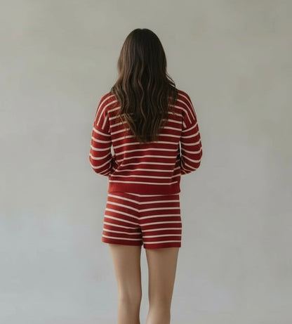 Cherry Crush Stripe Knit Set